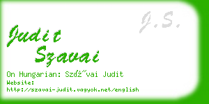 judit szavai business card